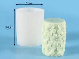 Molde silicona velon corto flores 5 petalos 